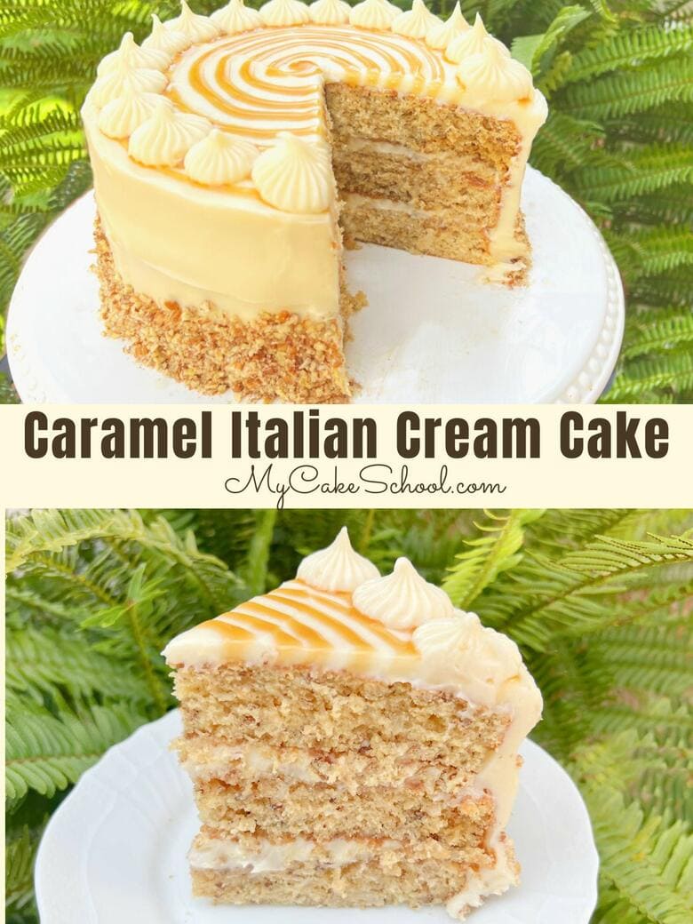 Caramel Italian Cream Cake