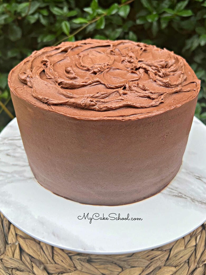 Frosted Chocolate Fudge Cake