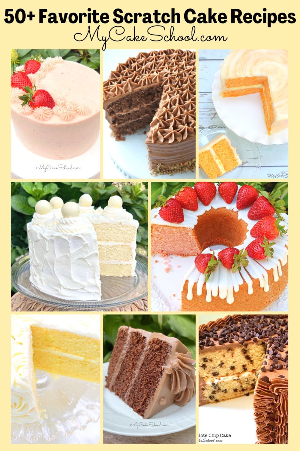 50+ Favorite Scratch Cake Recipes - My Cake School