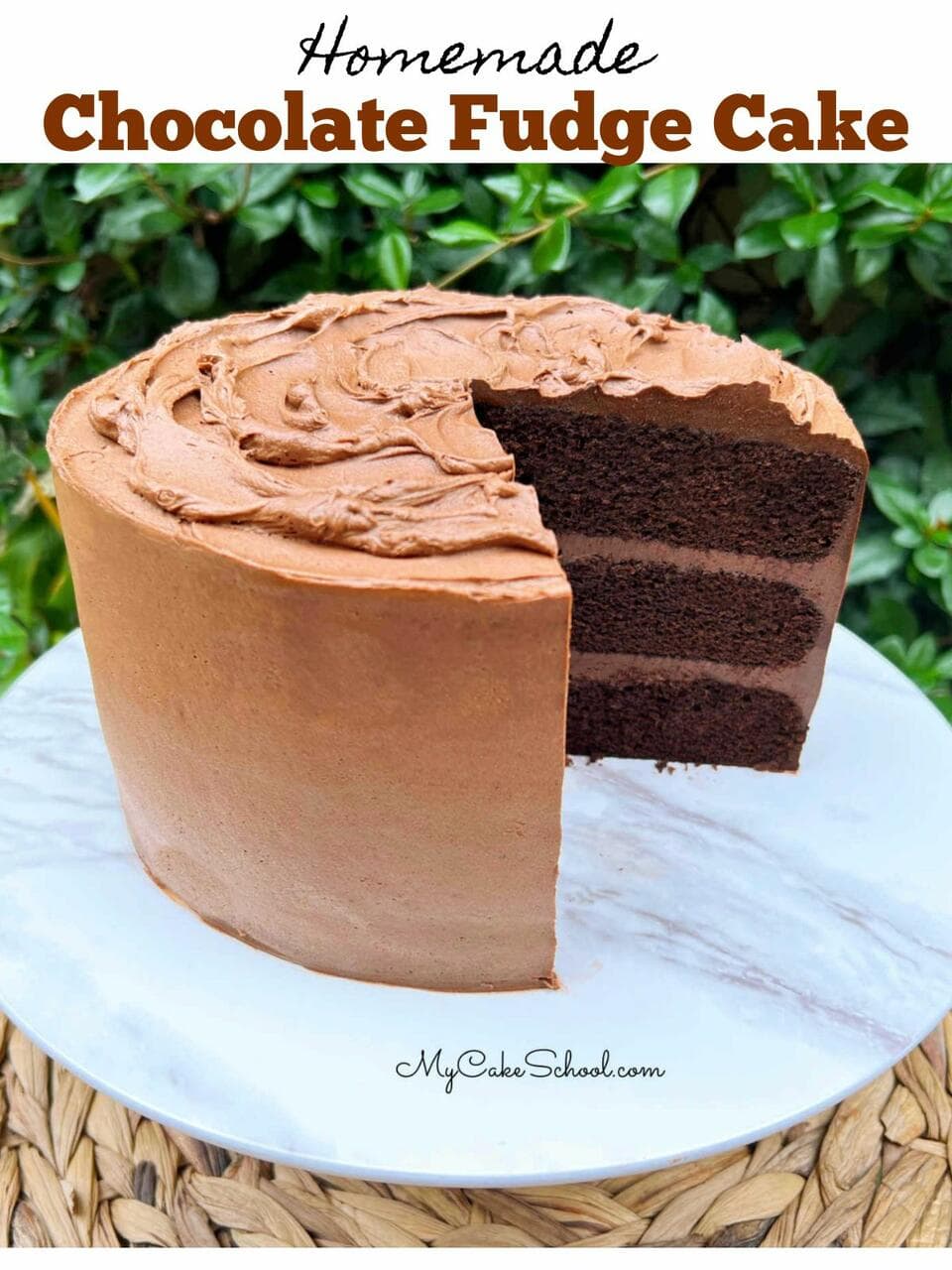 Chocolate Fudge Cake My Cake School