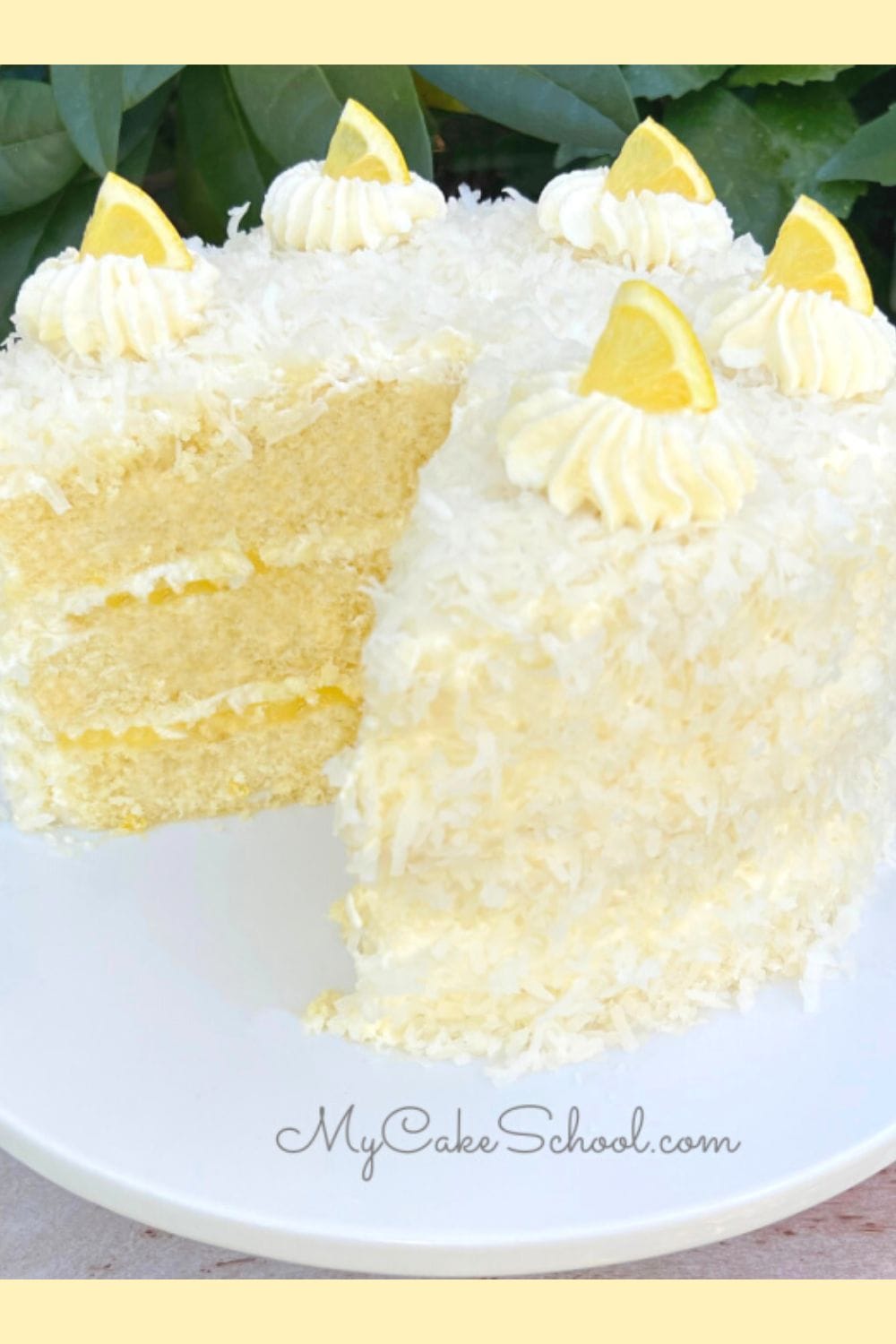 Lemon Coconut Cake from Cake Mix.