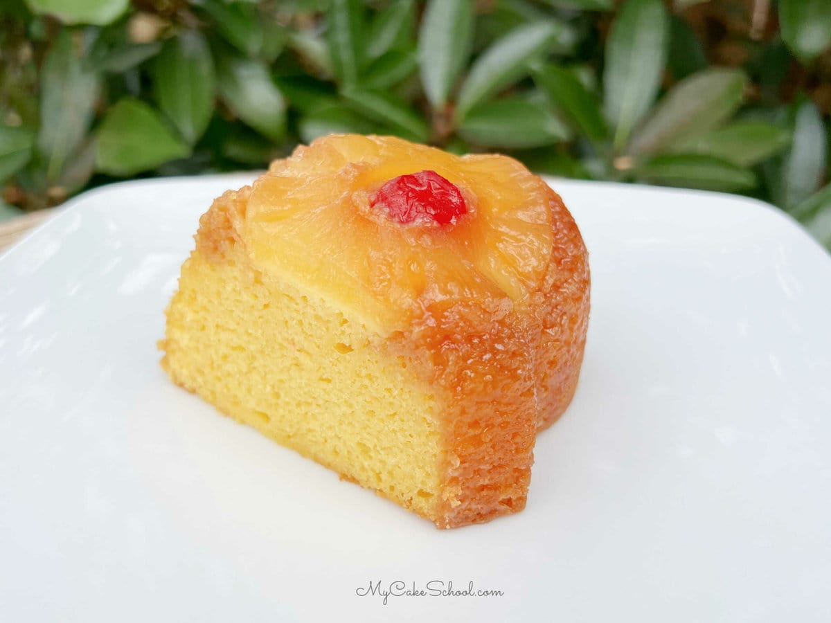 Slice of Pineapple Upside Down Cake