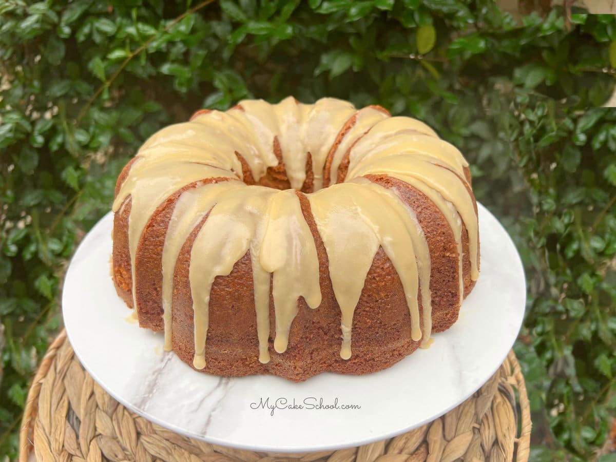 Glazed Gingerbread Pound Cake