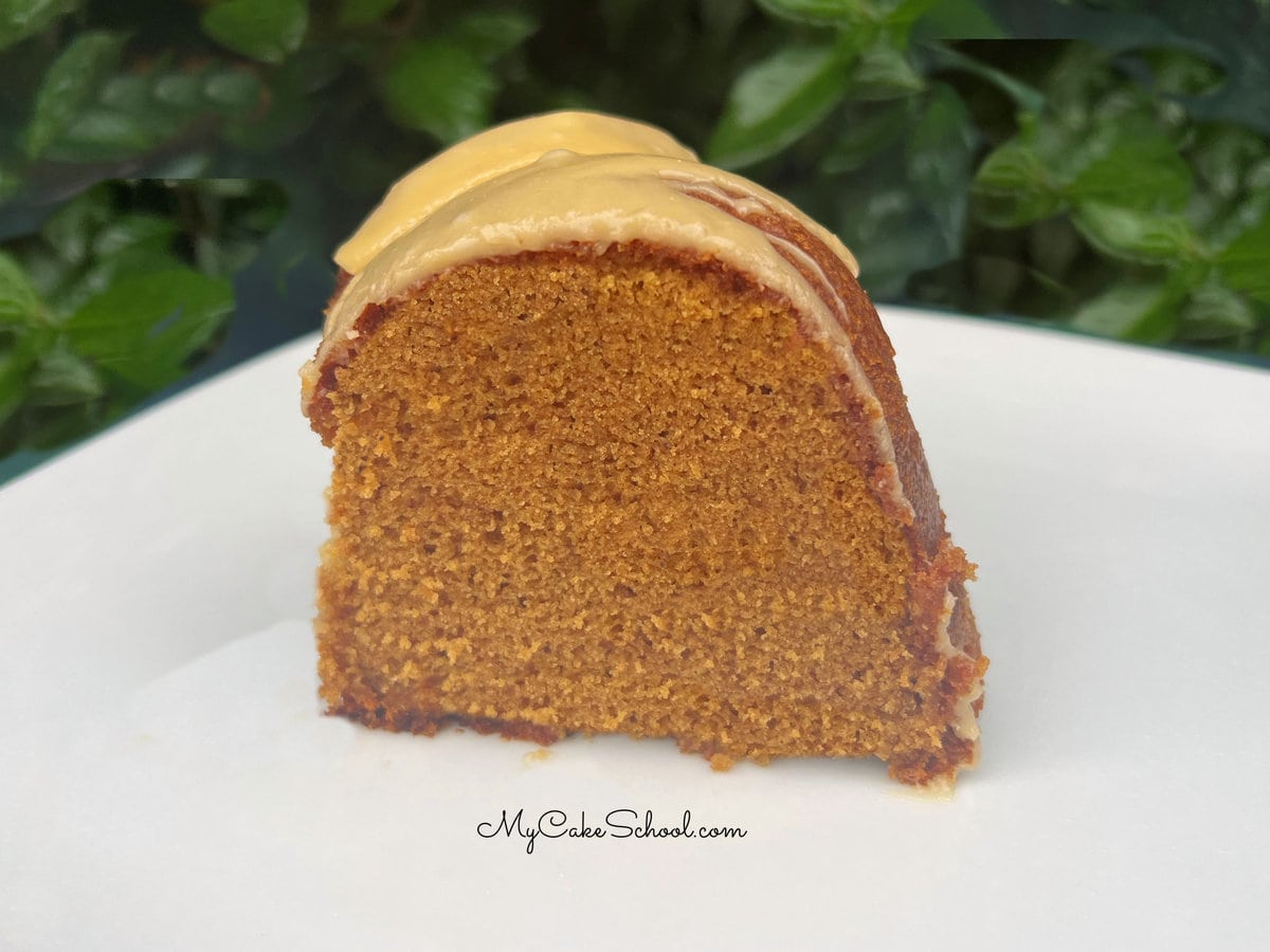 Slice of Gingerbread Pound Cake