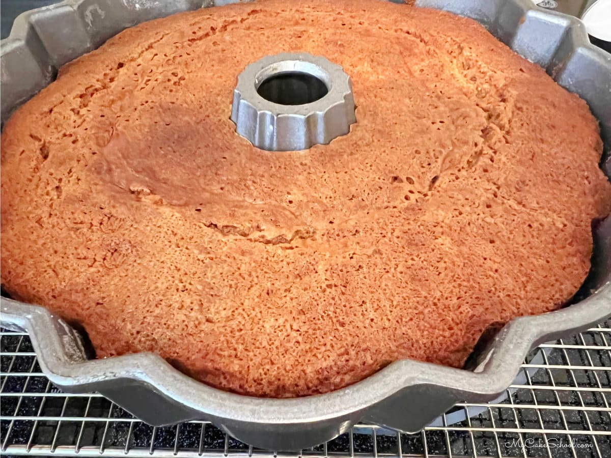 Gingerbread Pound Cake in Pan