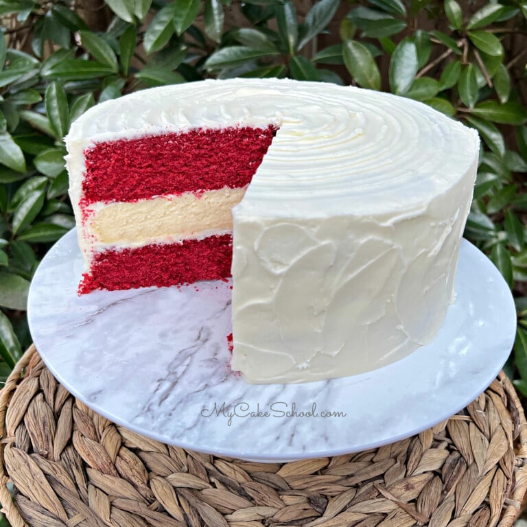 Red Velvet Cheesecake Cake