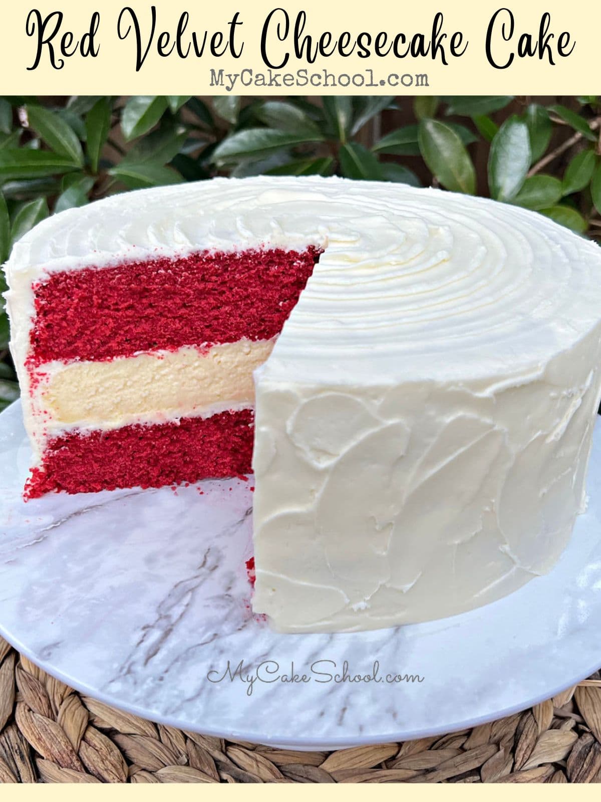 Red Velvet Cheesecake Cake - Recipe Girl