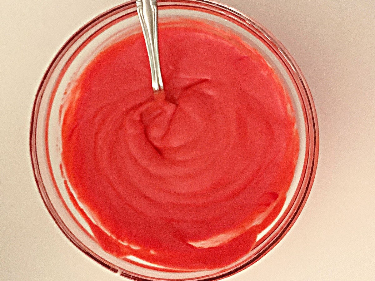 Bowl of Batter tinted Red