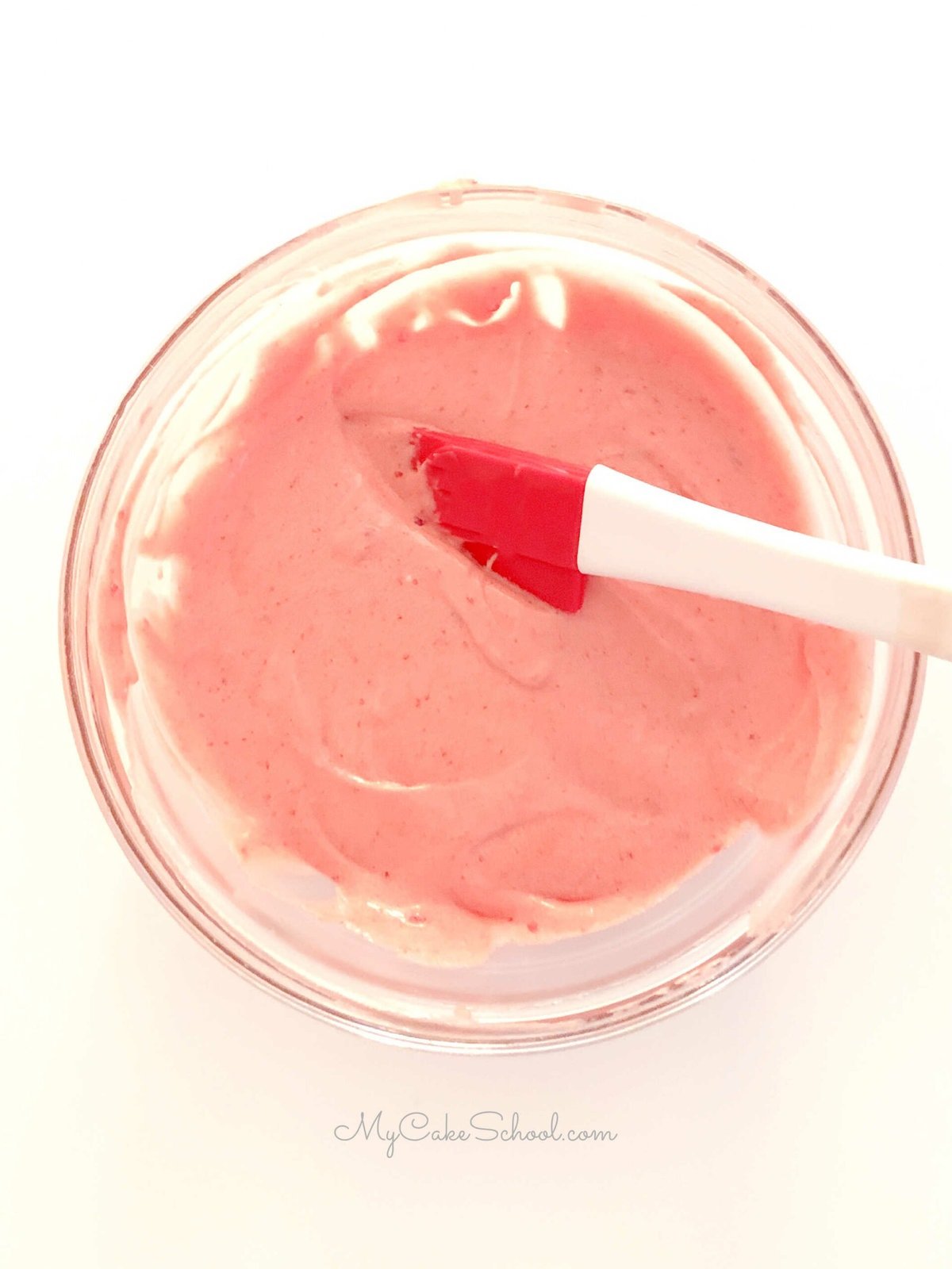 Bowl of Raspberry Cake Batter