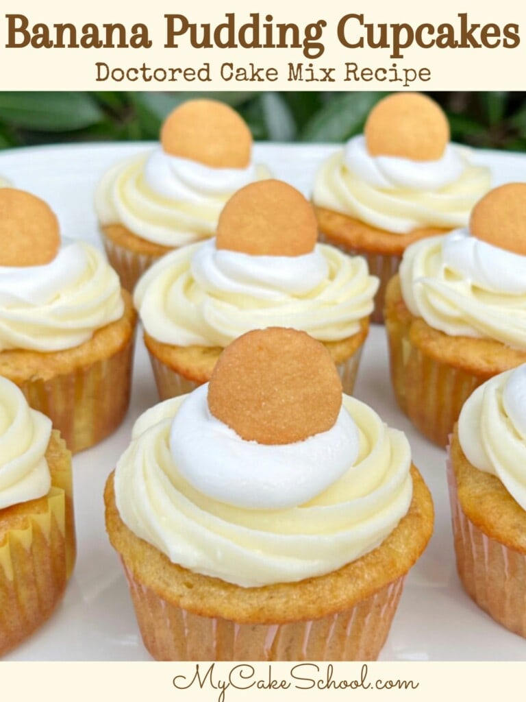 Banana Pudding Cupcakes (Cake Mix Recipe) My Cake School