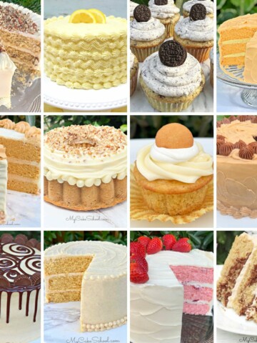 Collage of Cake Mix Photos