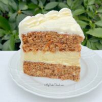 Slice of Carrot Cheesecake Cake