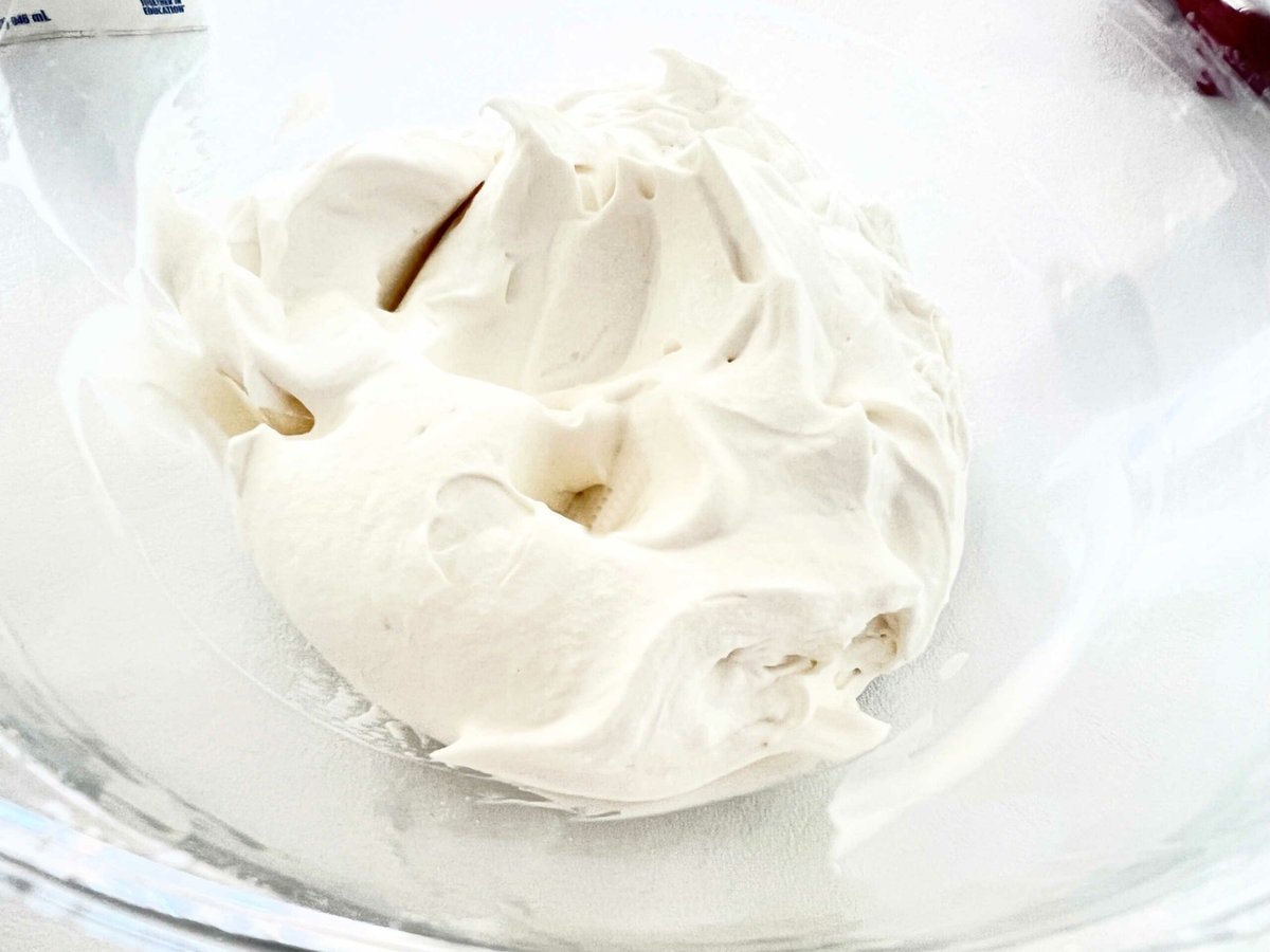 Bowl of Champagne Whipped Cream 