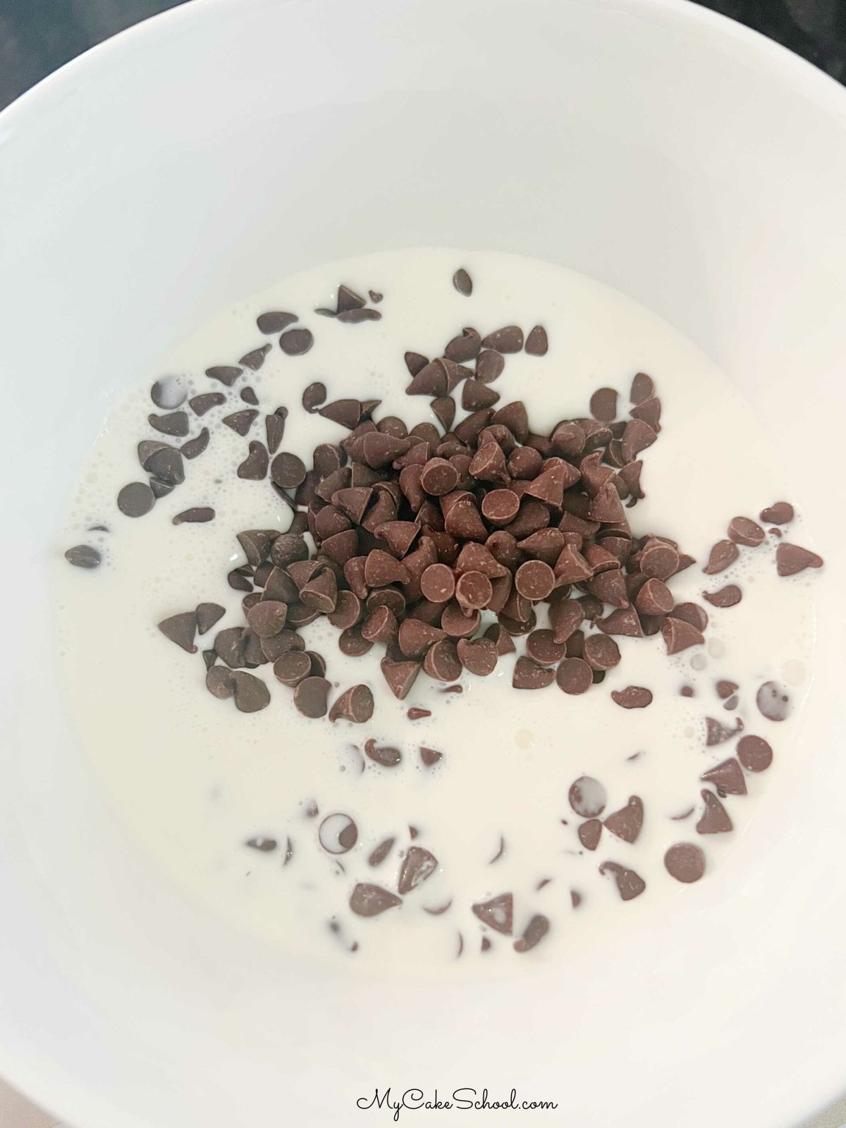 Bowl of Chocolate and Cream