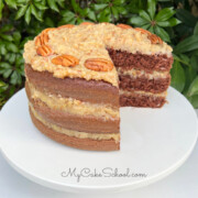 German Chocolate Cake, Sliced