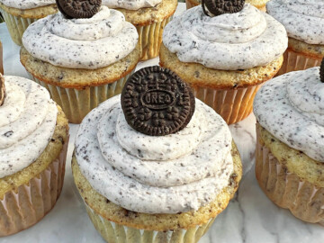 Closeup of Oreo Cupcakes