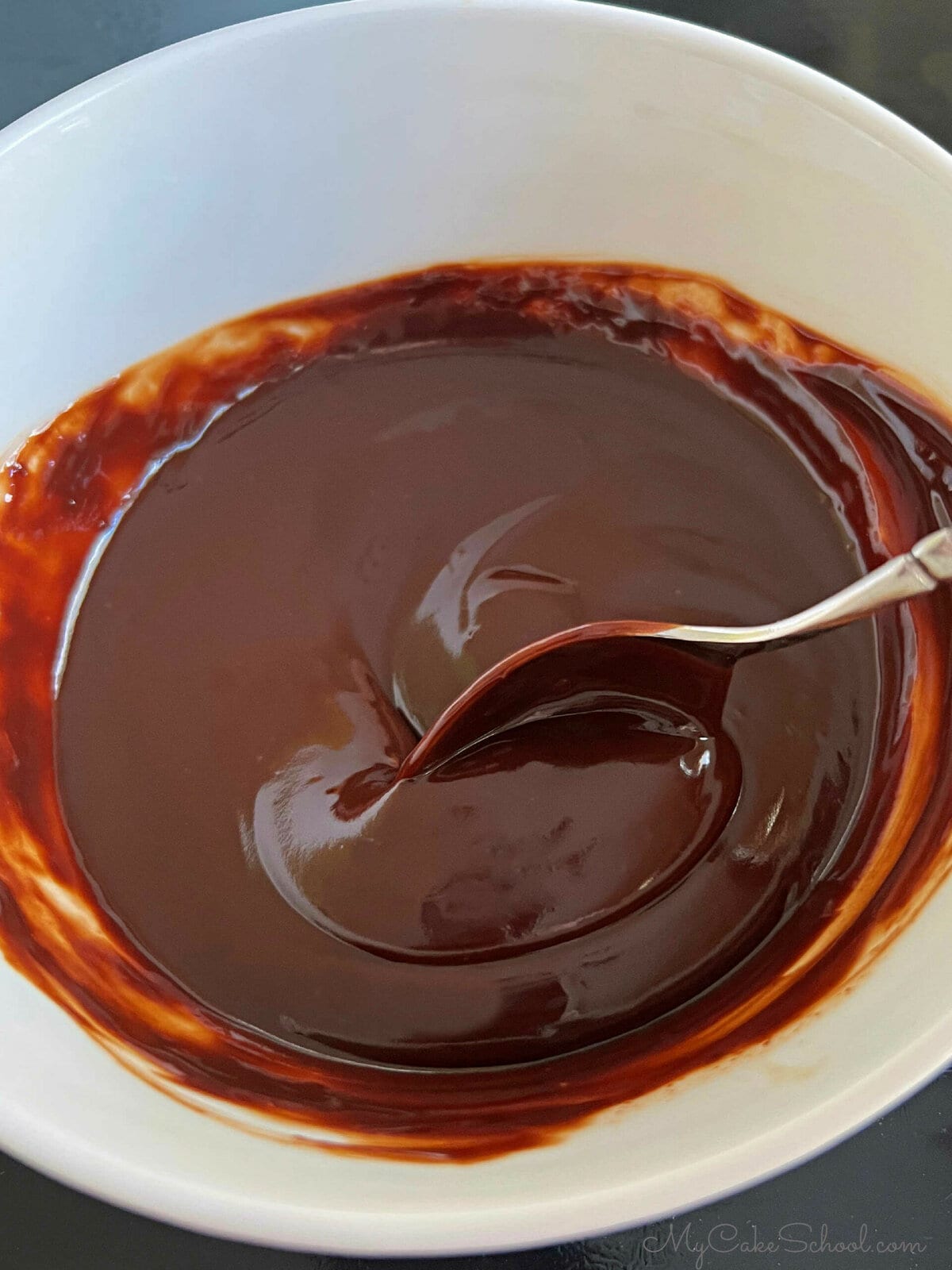 Bowl of freshly made Irish Cream Ganache