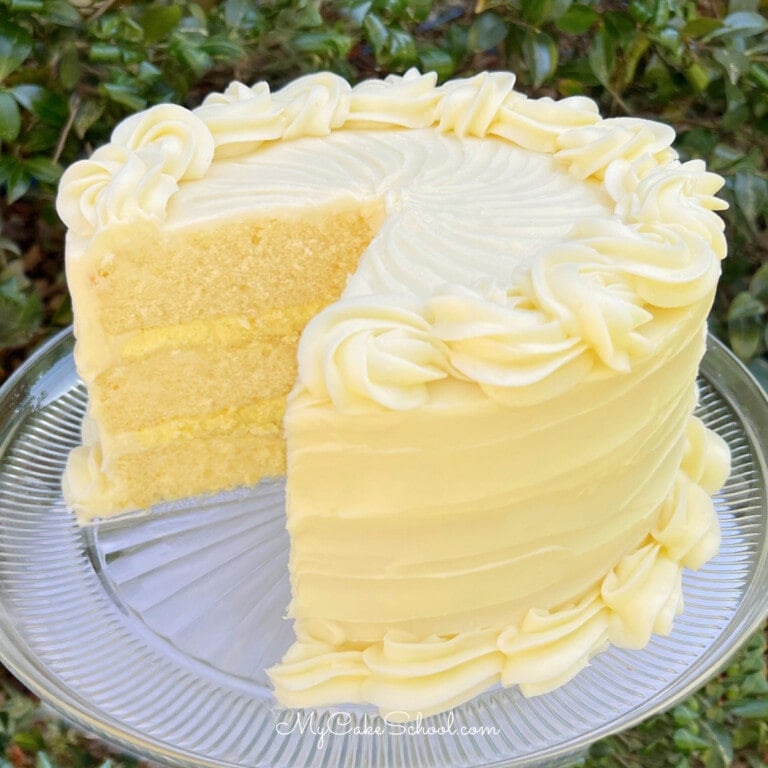 Lemon Cream Cake (Doctored Mix)