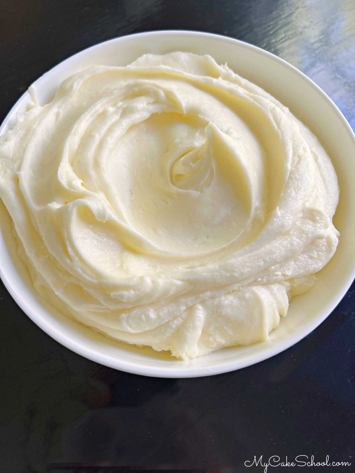 Bowl of Lemon Cream Cheese Frosting