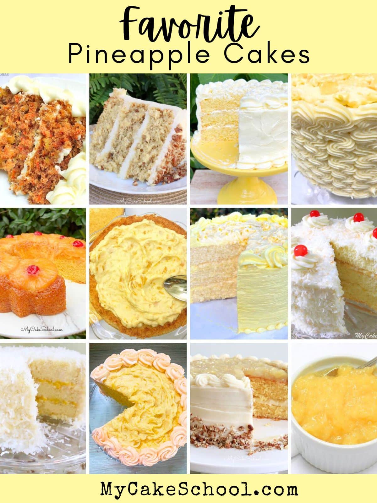 Pineapple Cakes collage