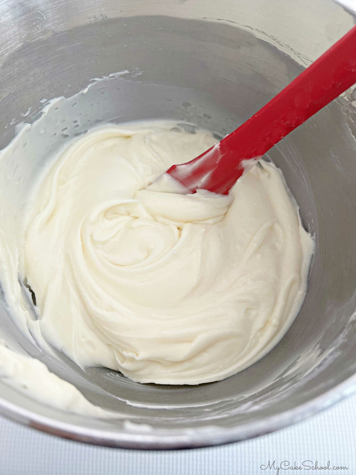 Cream Cheese Frosting in mixing bowl