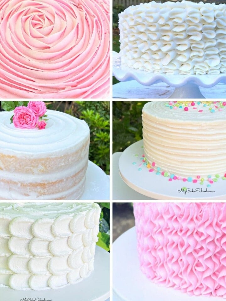 Collage: Easy Ways to Frost a Cake