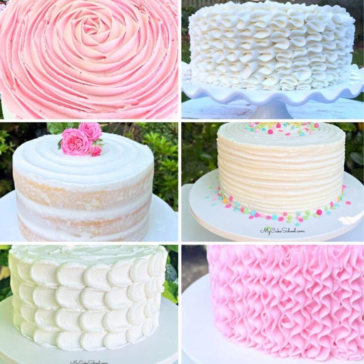 Collage: Easy Ways to Frost a Cake