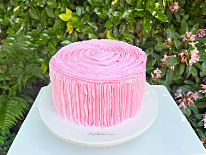 Piped Ruffle Like Cake Simple, Elegant Piping with 1M Tip - My Cake School
