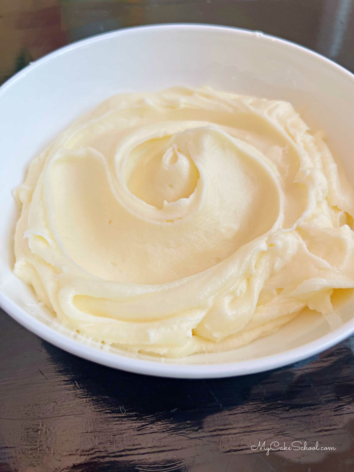 Bowl of Lemon Cream Cheese Frosting