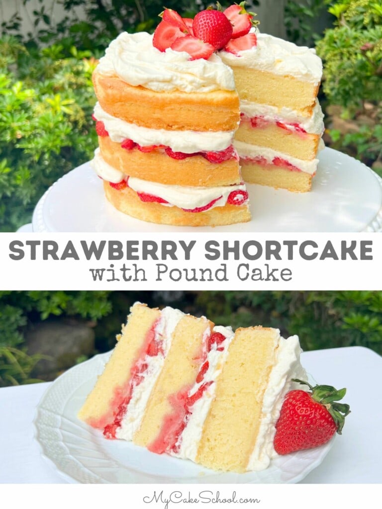 Strawberry Shortcake (with Pound Cake) My Cake School