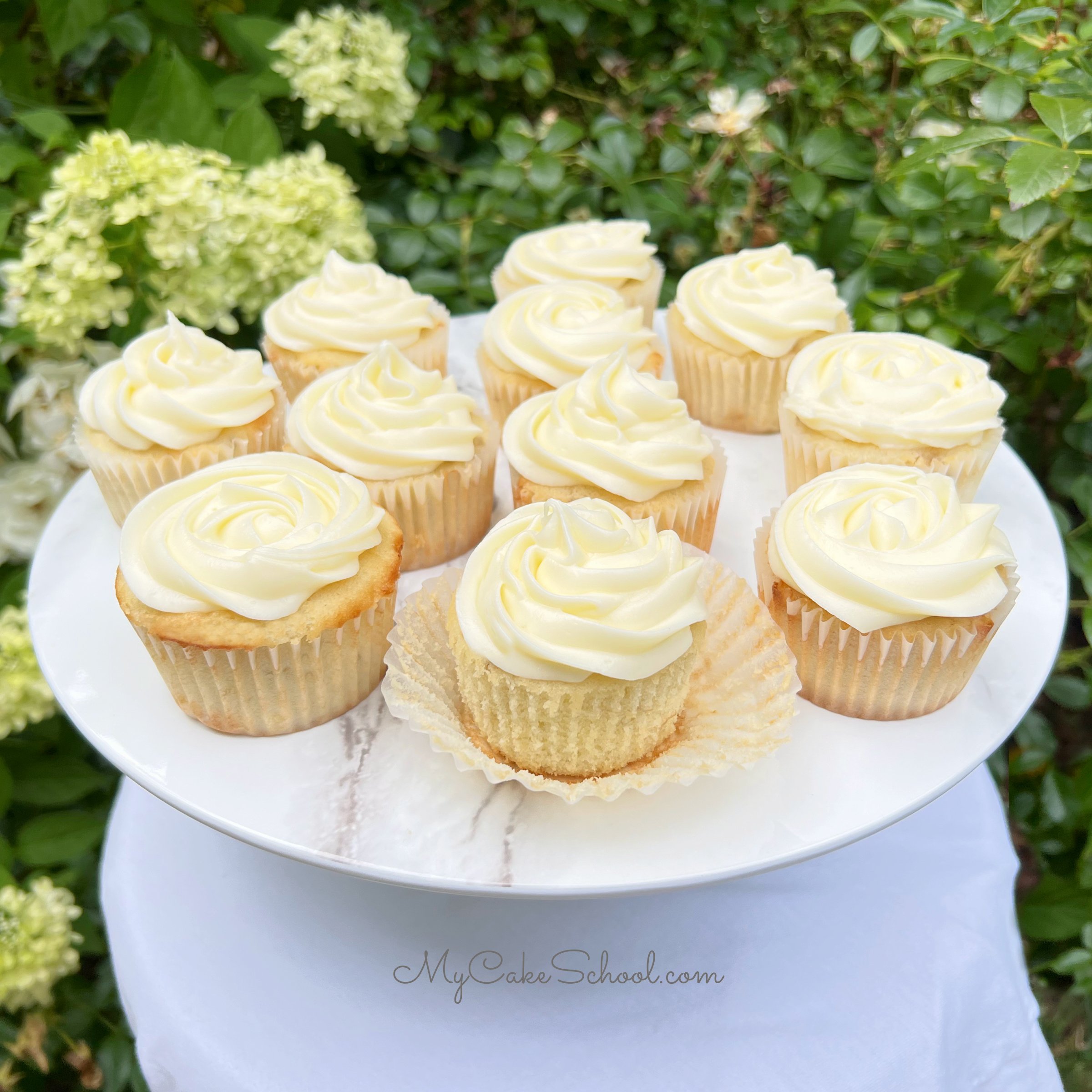 Banana Cupcakes with cream cheese frosting.