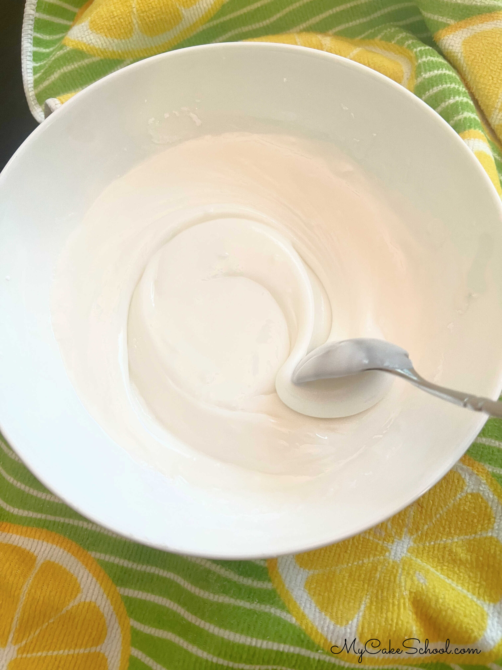 Bowl of simple glaze.