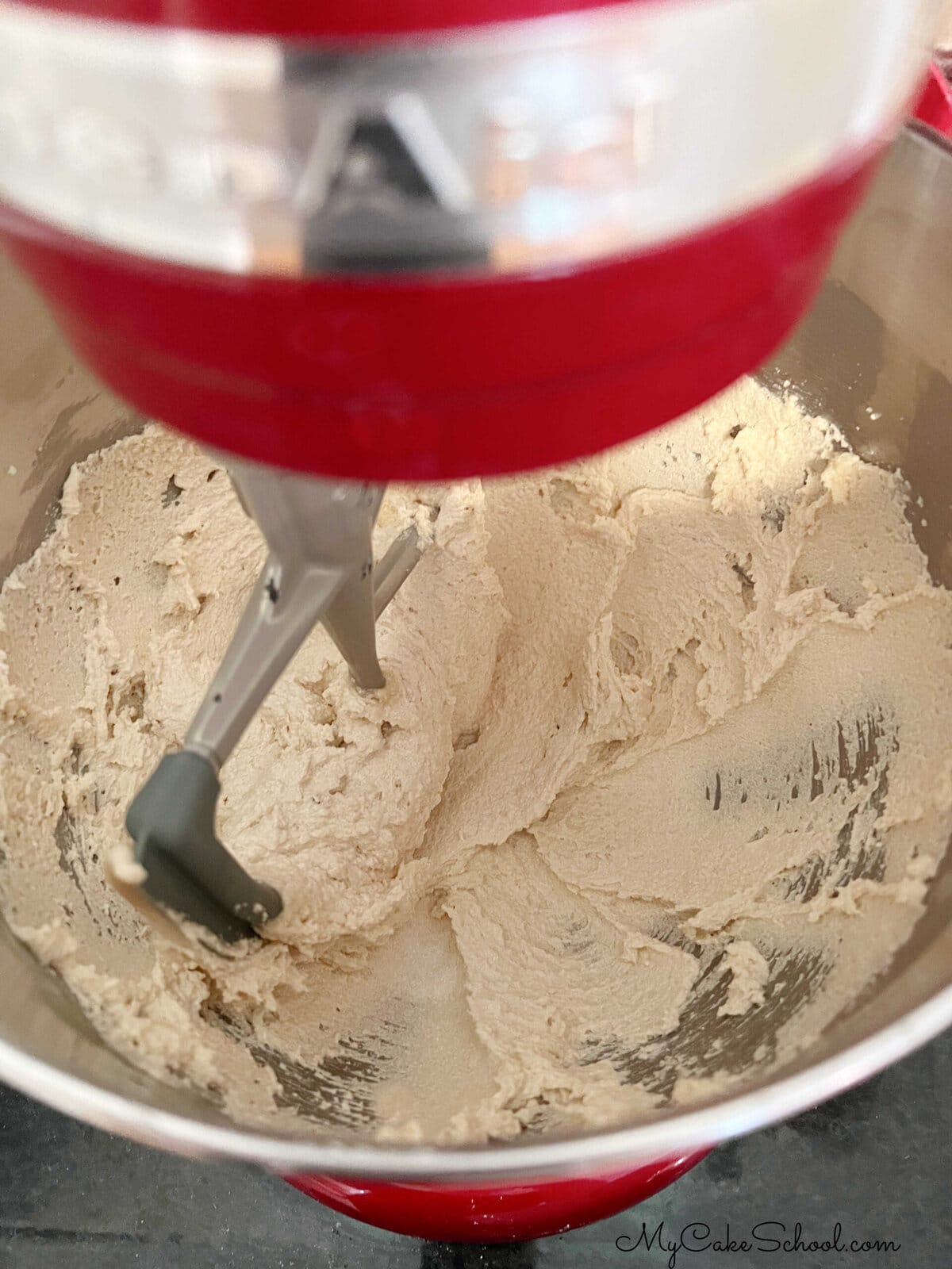 Brown Sugar and Butter Mixture in mixing bowl.