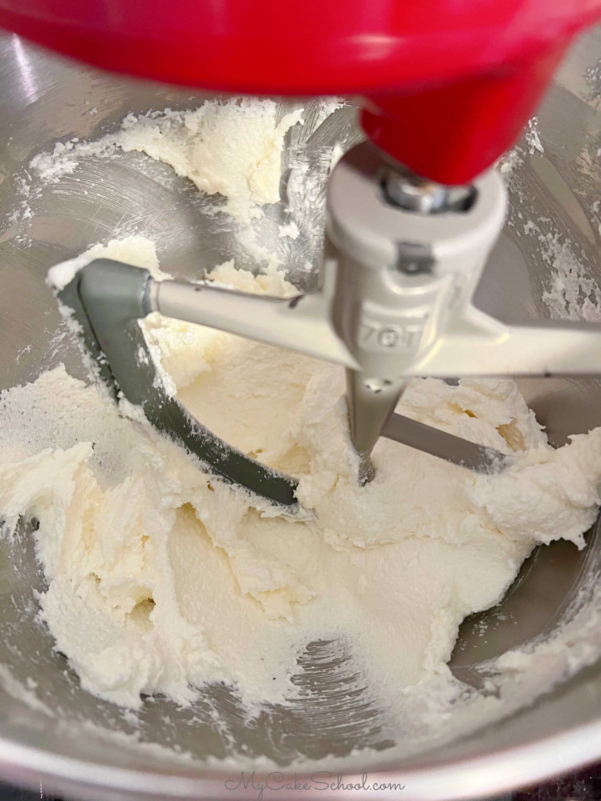 Creaming Butter and Sugar in mixing bowl.