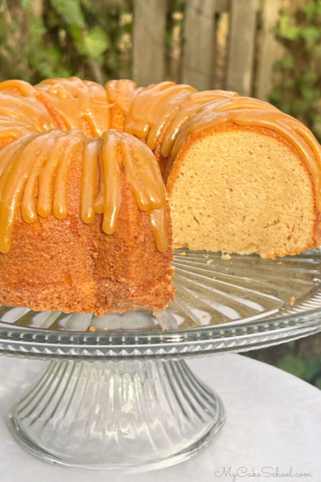 Caramel Eggnog Pound Cake My Cake School
