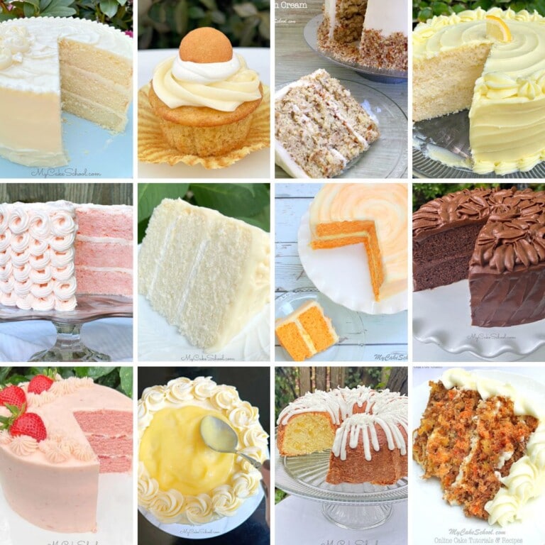 Collage of our most popular cakes of 2023.