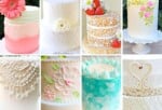 Photo grid of favorite buttercream cake design tutorials.