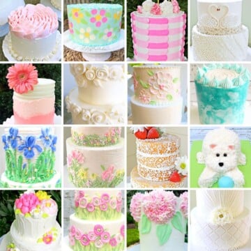 Photo grid of popular Buttercream Cake Designs.