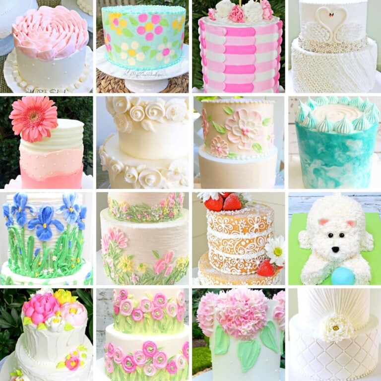 50+ Buttercream Cake Designs (Free Tutorials)