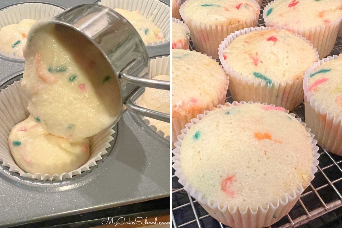 Funfetti Cupcakes from Scratch.