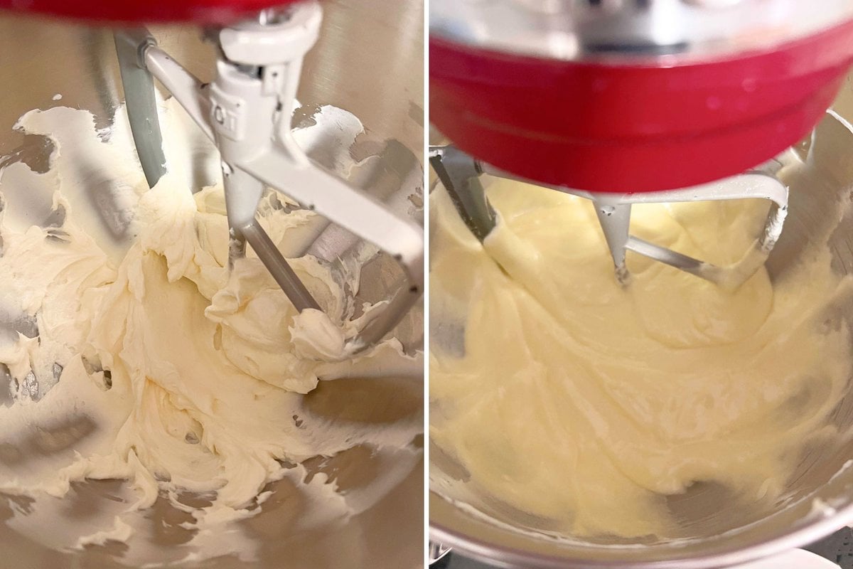 Lemon Berry Cake batter photos.