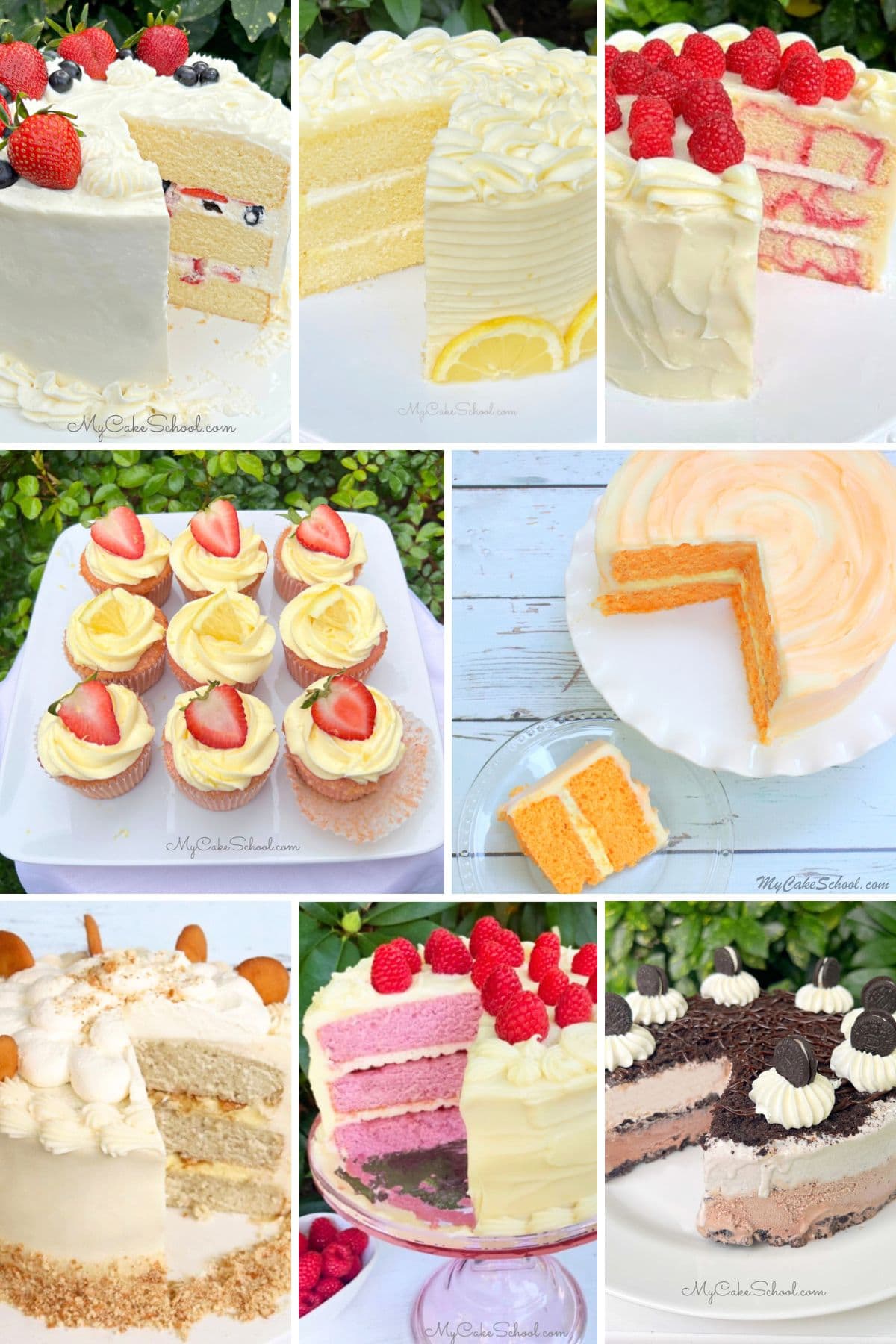 Mother's Day Cake Recipe ideas photo grid.