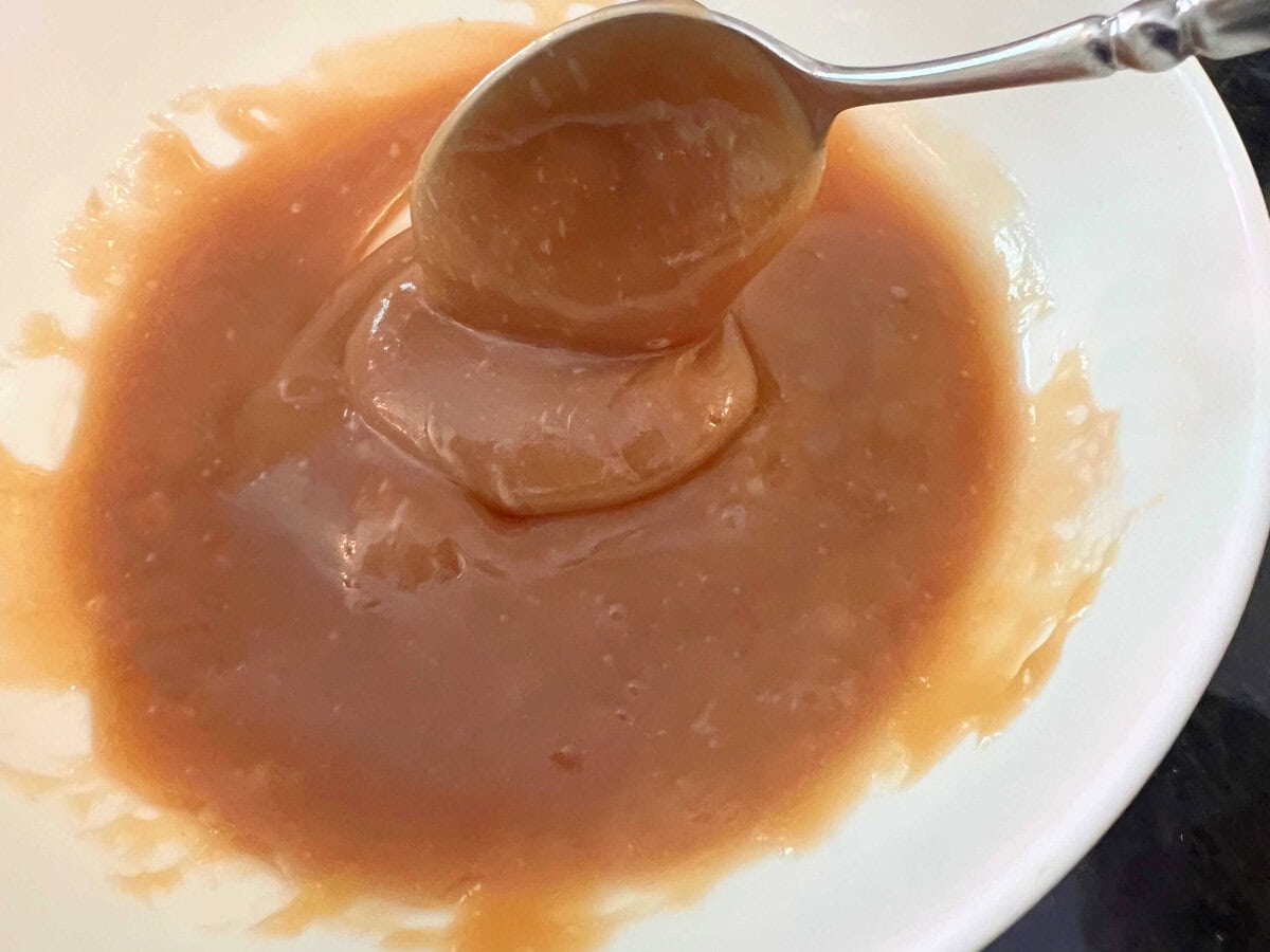 Caramel Sauce in Bowl.
