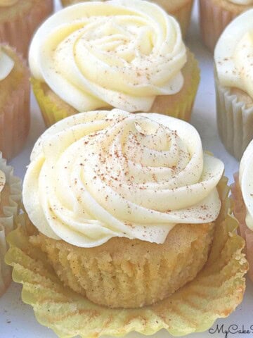 Apple Cupcakes on a platter.
