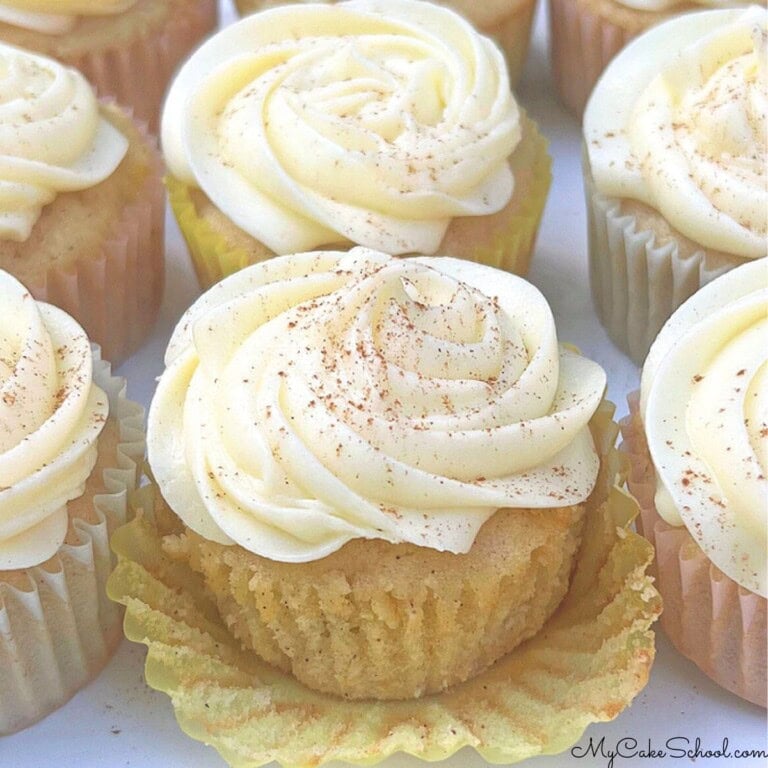 Apple Cupcakes on a platter.