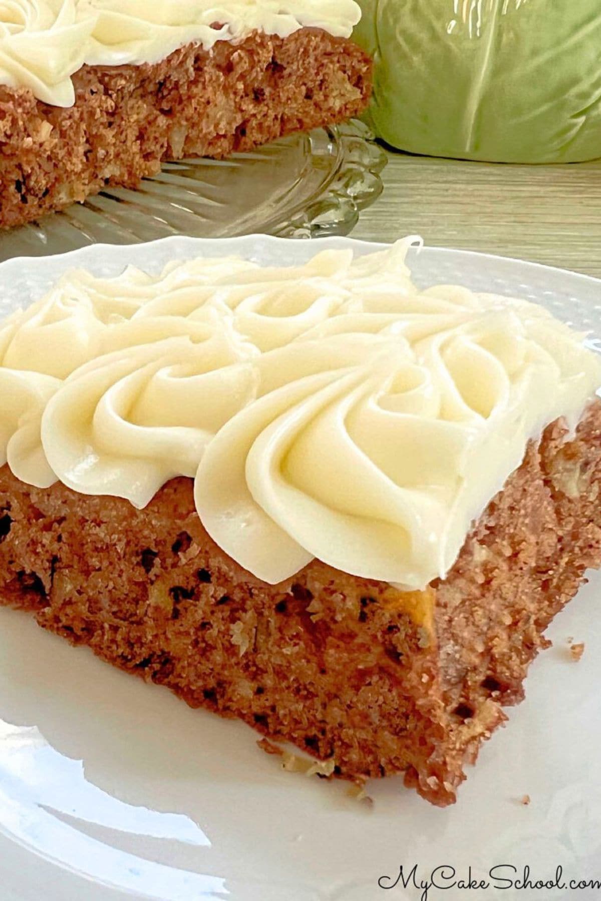 Apple Snack Cake with Cream Cheese Frosting.