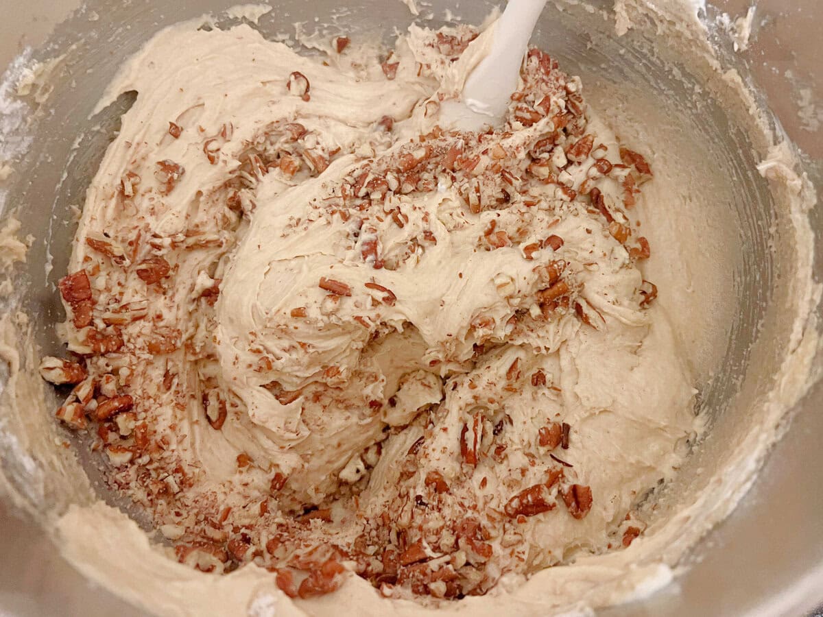 Pecan Spice Pound Cake batter.