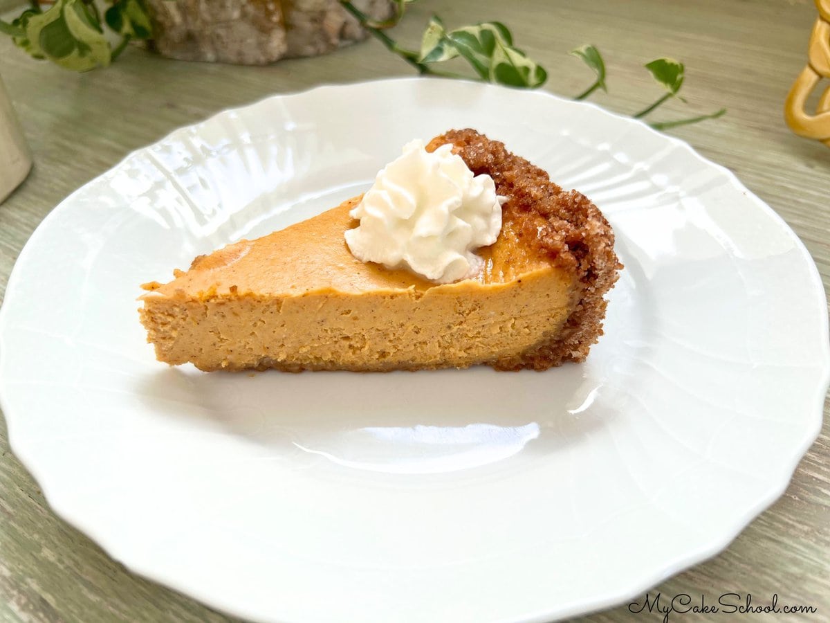 Pumpkin Cheesecake Slice.