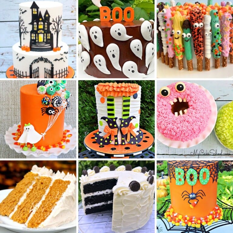 Halloween Cakes photo grid.