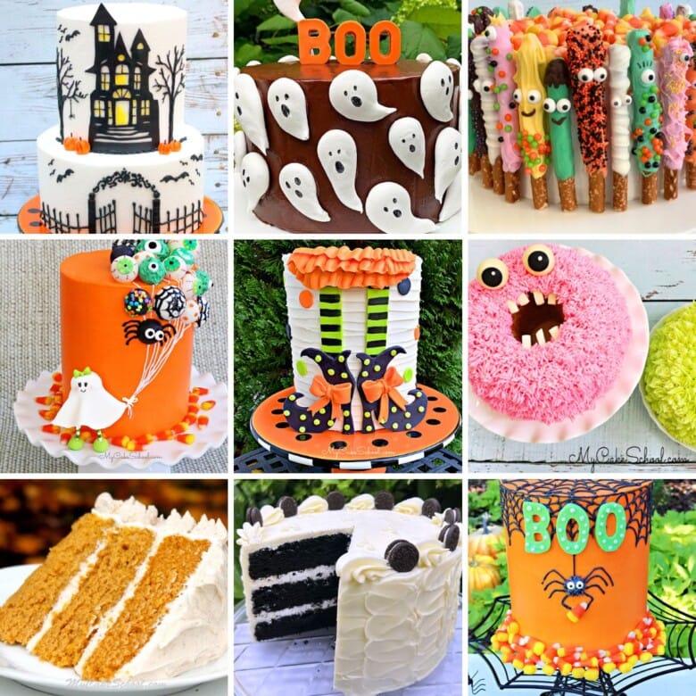 Halloween Cakes photo grid.